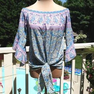 Floral Off Shoulder Top Euc